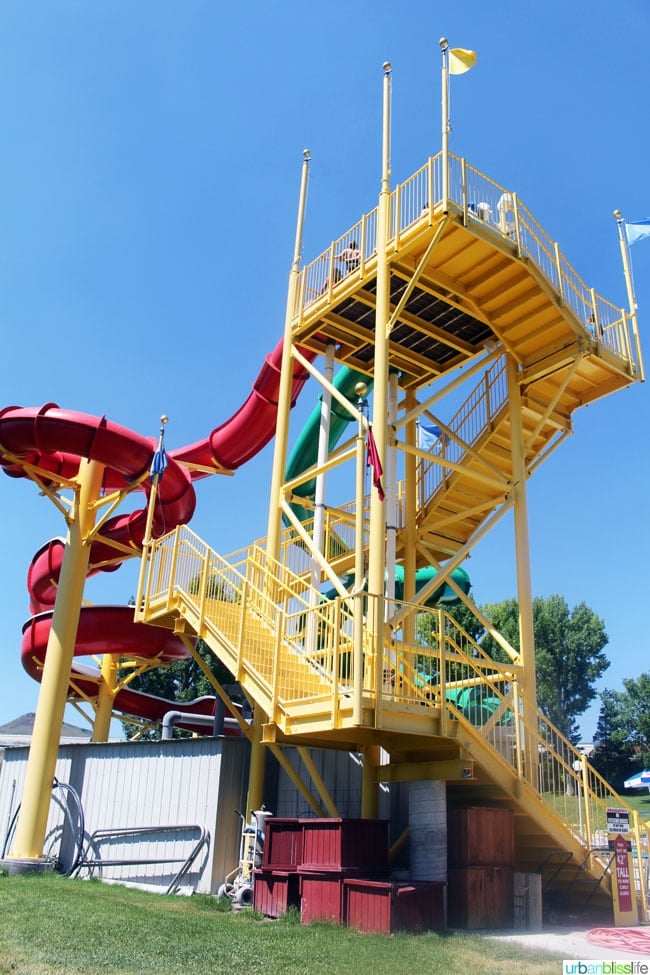 Lava Hot Springs waterpark slide