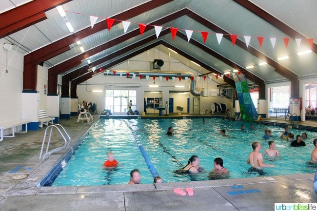 Lava Hot Springs waterpark indoor pool