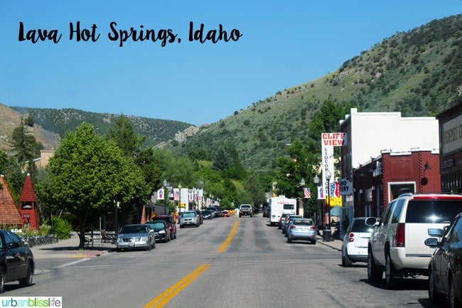 Lava Hot Springs, Idaho main street