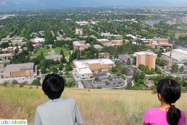 Family-Friendly Activities in Missoula, Montana: Hike the M Trail, on UrbanBlissLife.com