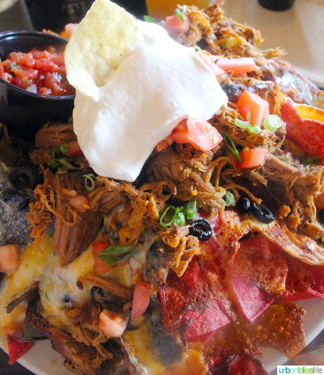 huge nachos at Tamarack Brewing in Missoula