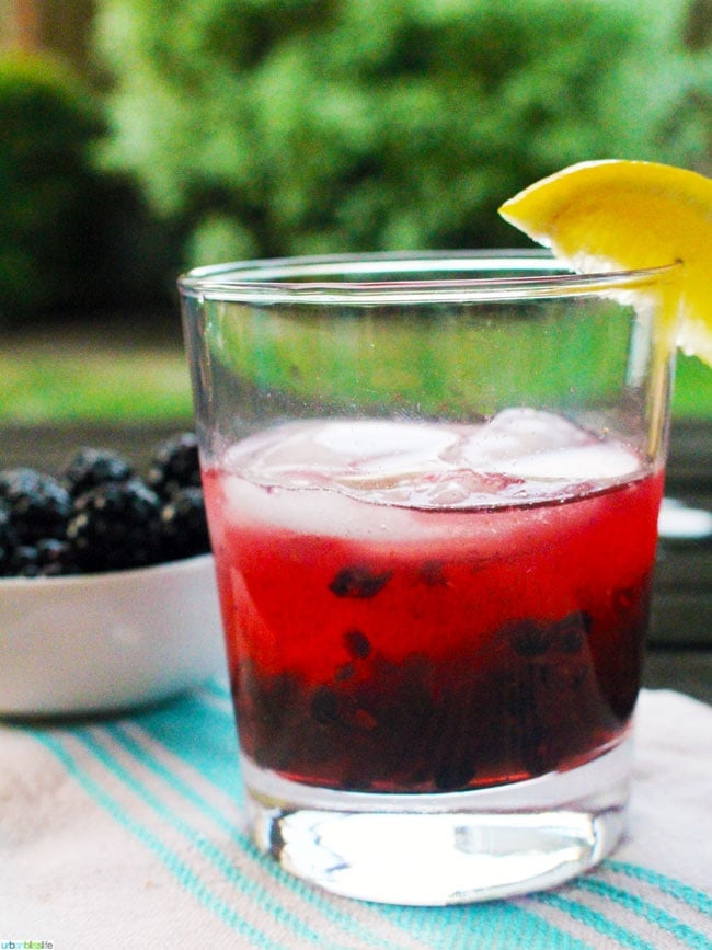 Marionberry Cider Crush cocktail recipe on UrbanBlissLife.com