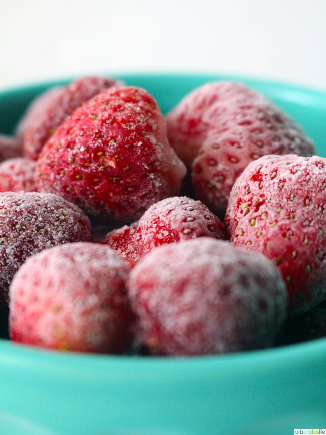 frozen strawberries