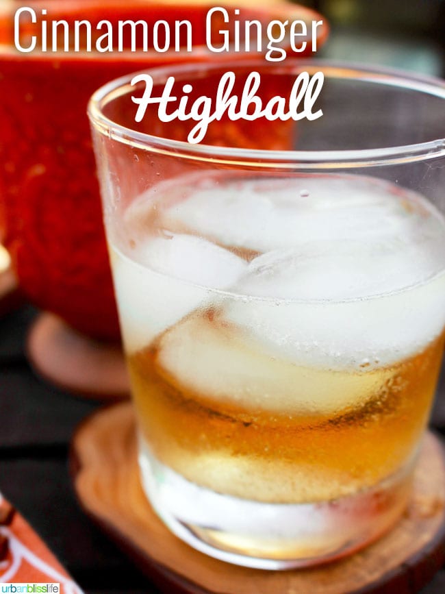 Ginger Highball with cinnamon liqueur