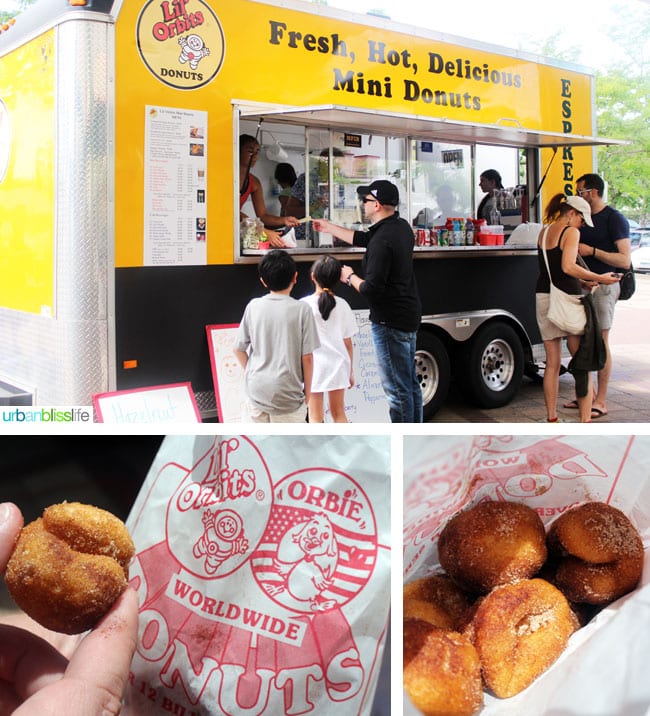 donut food truck at Caras Park in Missoula