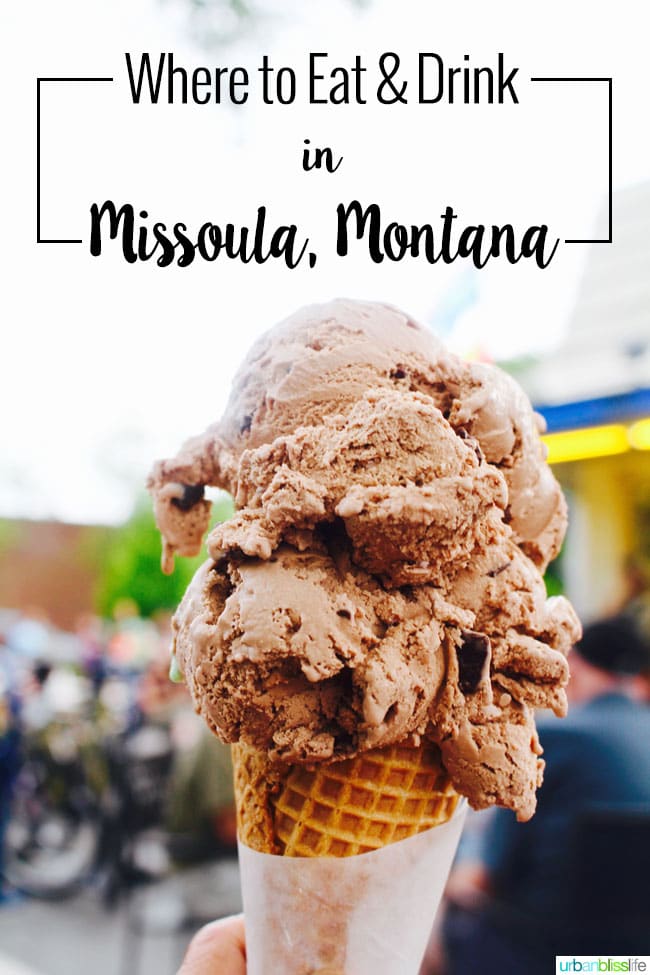 chocolate ice creak cone in missoula, montana