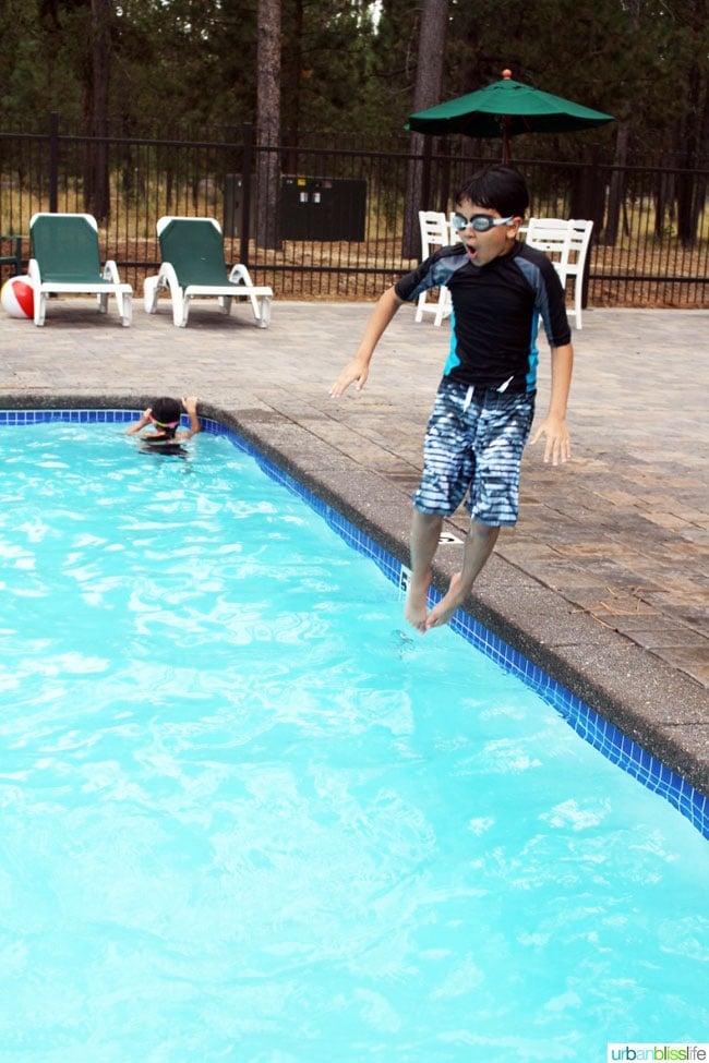 kids in pool