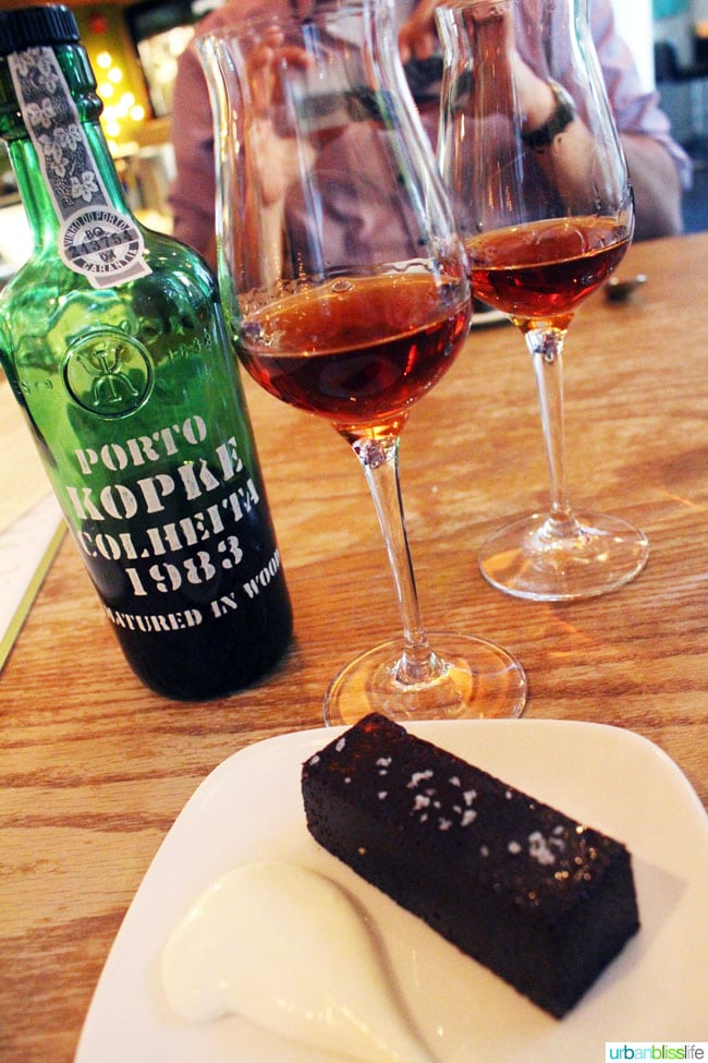 port wine and dessert