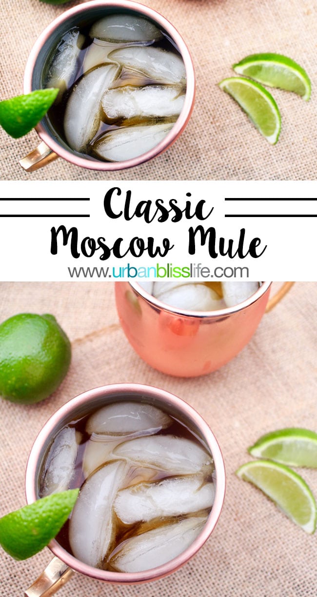 Classic Moscow Mule recipe on UrbanBlissLife.com