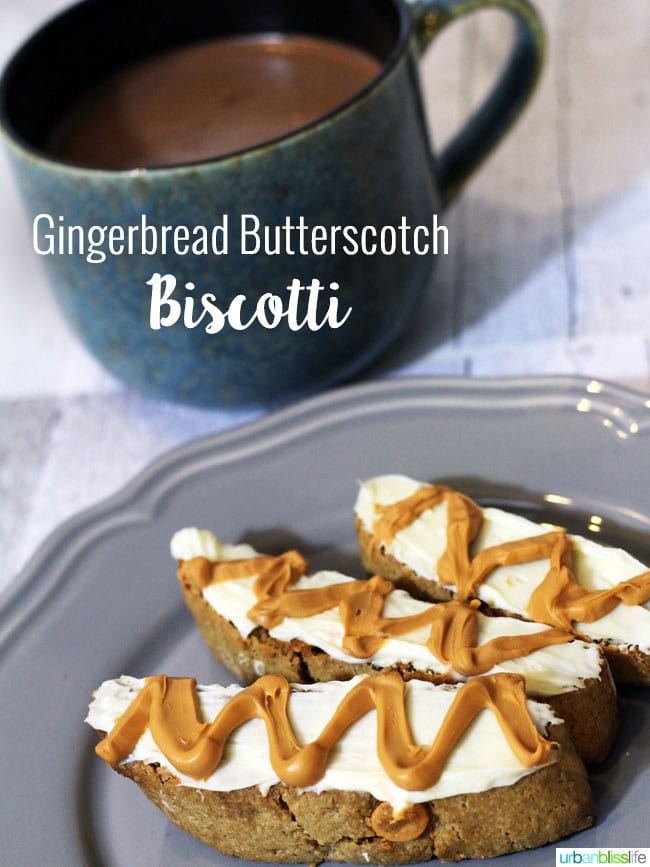 Easy Biscotti Recipe: Gingerbread Butterscotch Biscotti on UrbanBlissLife.com