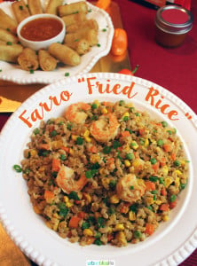 Farro Fried Rice Lunar New Year recipe on UrbanBlissLife.com