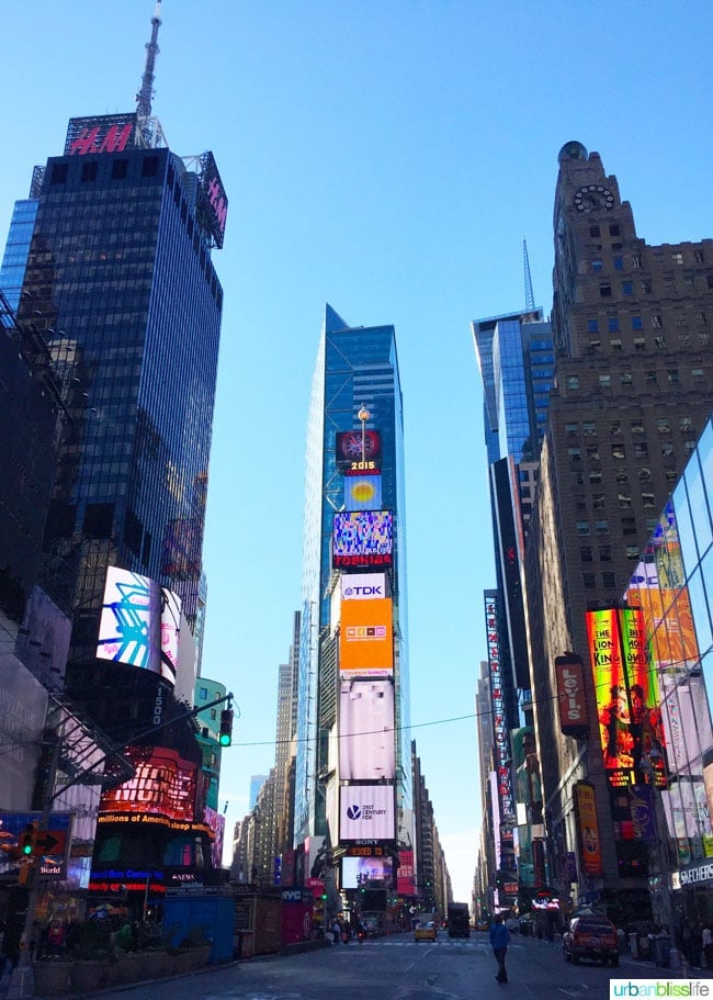 What to do in NYC for a Day: Times Square