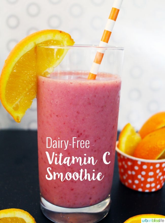 Dairy-Free Vitamin C Smoothie recipe on UrbanBlissLife.com