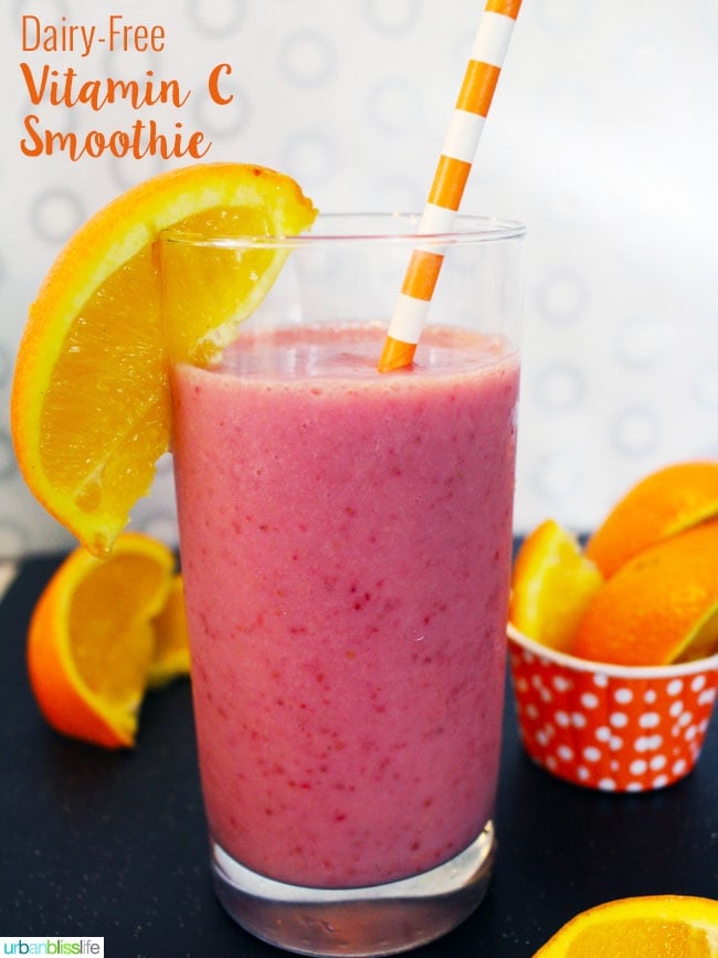 Dairy-Free Vitamin C Smoothie with almond milk and oranges