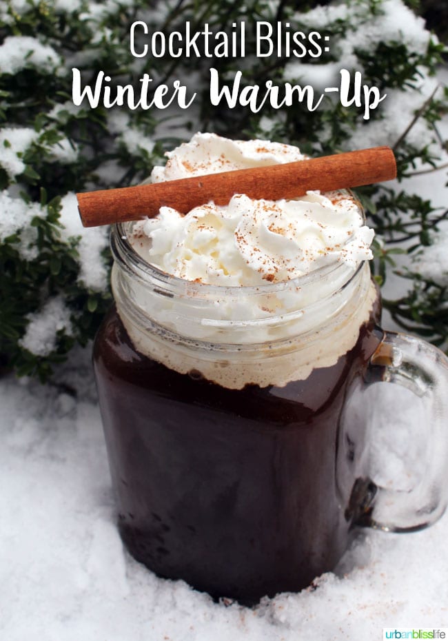 Winter Warm Up Whiskey Coffee Cocktail recipe on UrbanBlissLife.com