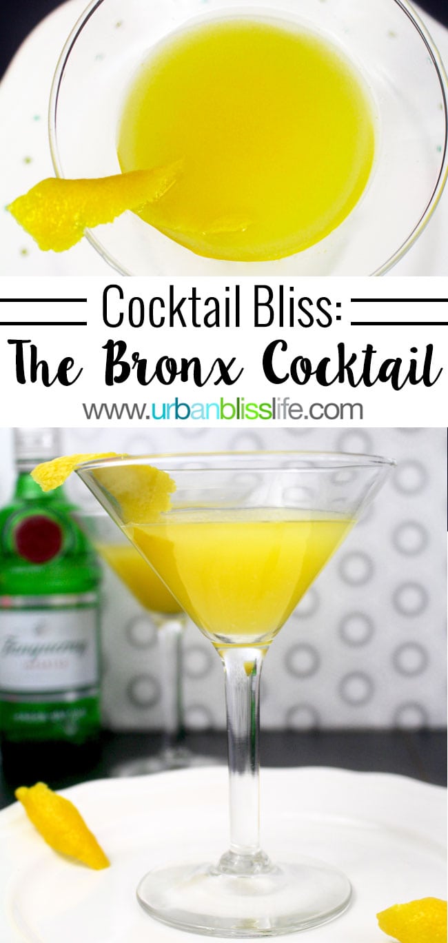 Bronx Martini Cocktail recipe on UrbanBlissLife.com