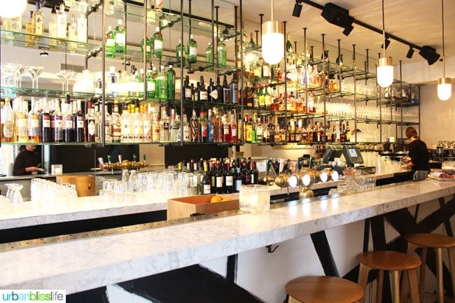 Where to Stay in Amsterdam. Bar at Morgan and Mees hotel