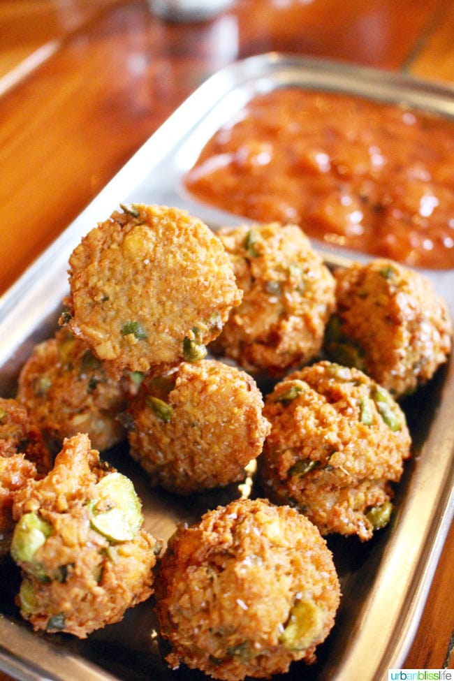 Mixed Dal, Fava Bean and Paneer Pakoras