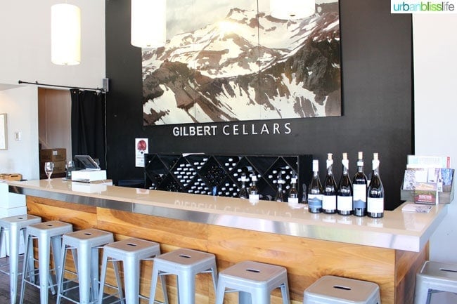 Gilbert Cellars tasting room