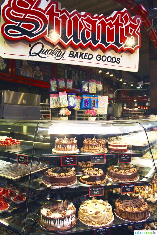 cakes in granville island public market