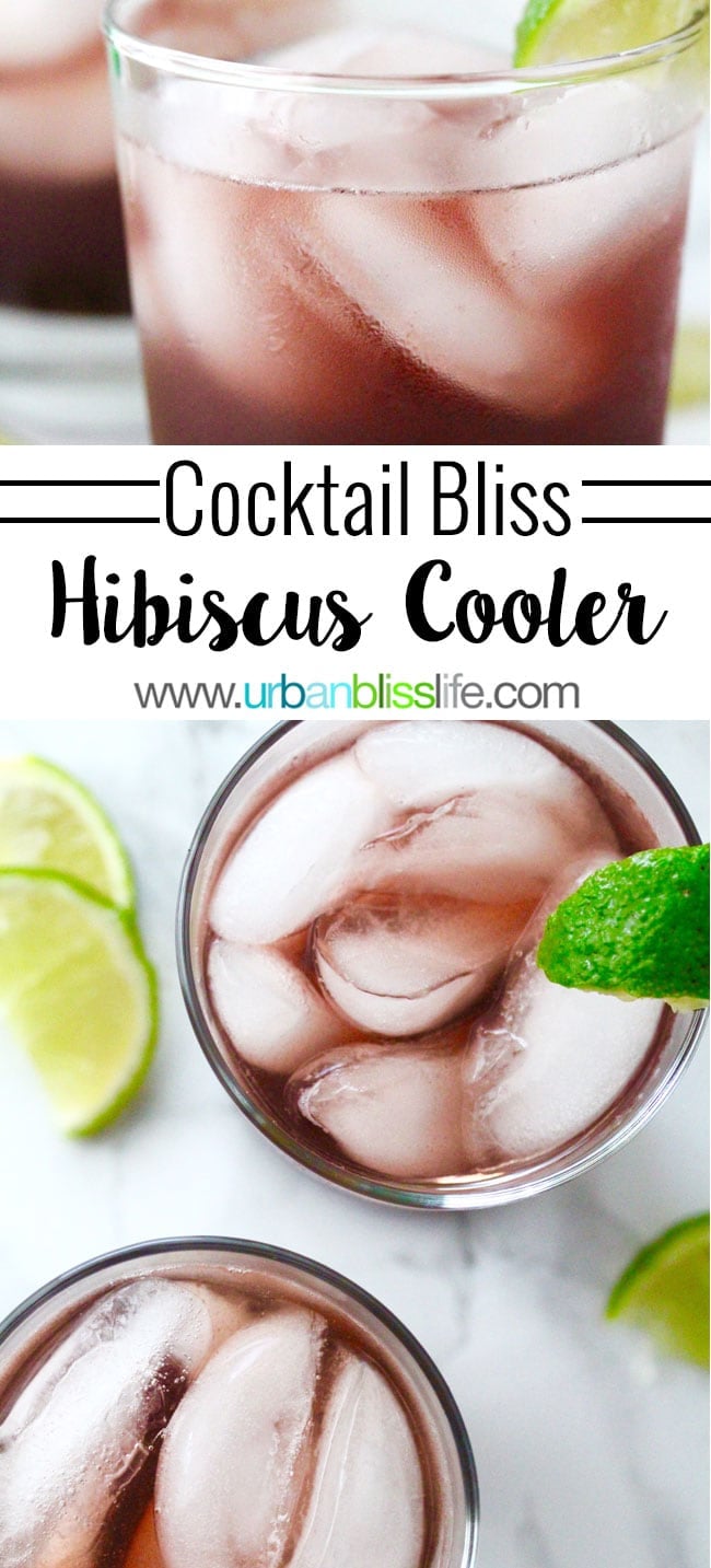 Hibiscus Cooler recipe on UrbanBlissLife.com