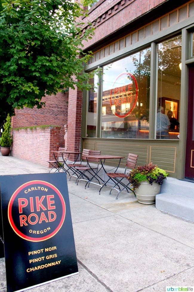 Pike Road Wines tasting room in Oregon wine country, on UrbanBlissLife.com