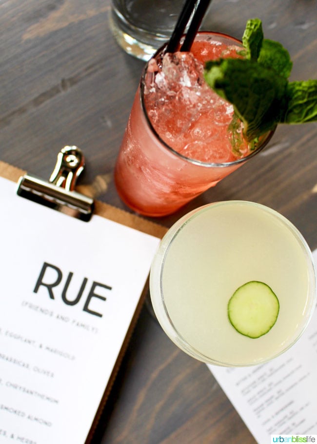 RUE is a French-inspired, vegetable-forward new restaurant in Portland, Oregon. Details on UrbanBlissLife.com