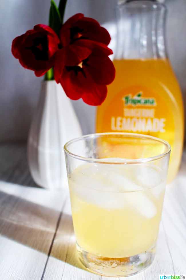 bourbon cocktail recipe with tangerine lemonade on UrbanBlissLife.com