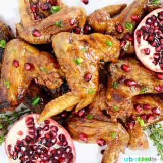 Cranberry Pomegranate Sticky Chicken Wings 4 320x320