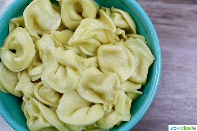 tortellini in bowl