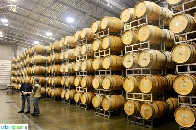 wine barrels