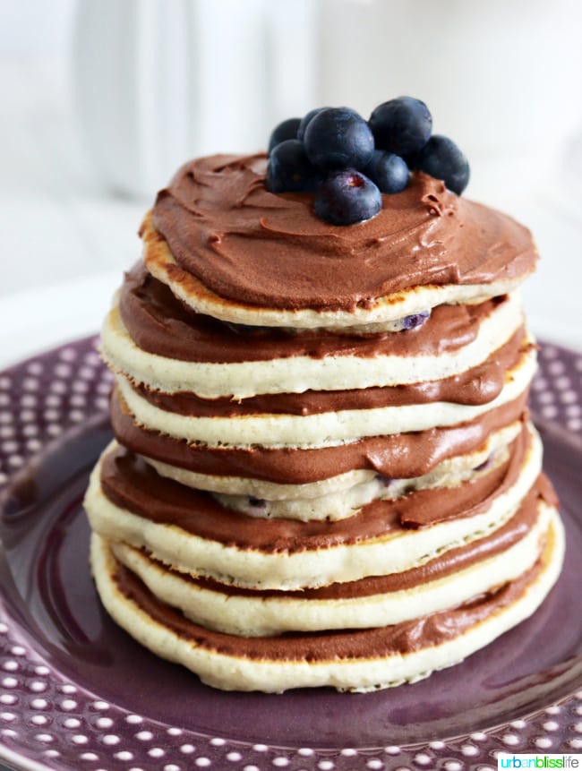 Chocolate Ombre Pancakes