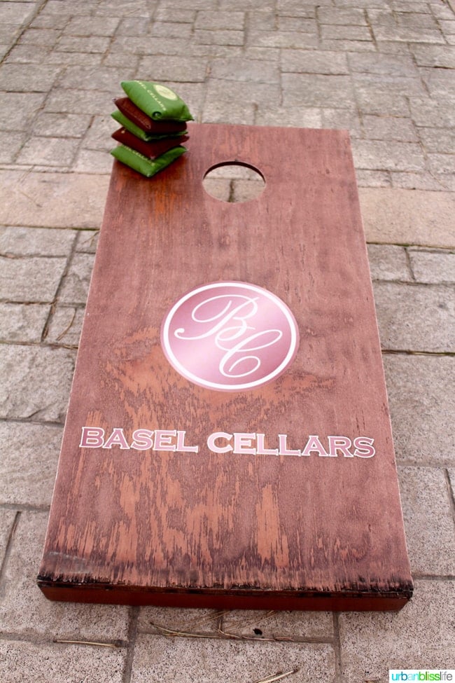 Basel Cellars cornhole