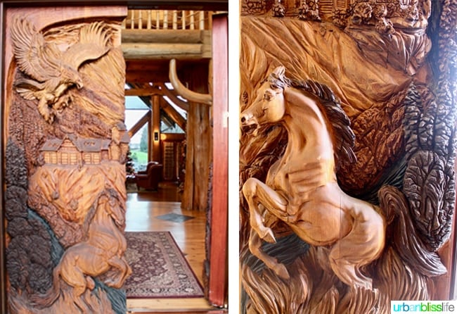 wood carved horse