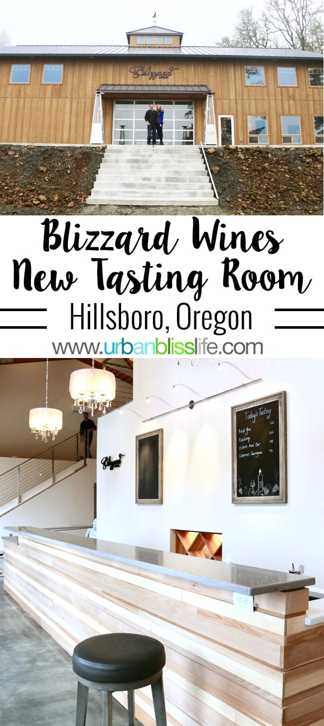 Hillsboro Wineries - Blizzard Wines tasting room on UrbanBlissLife.com