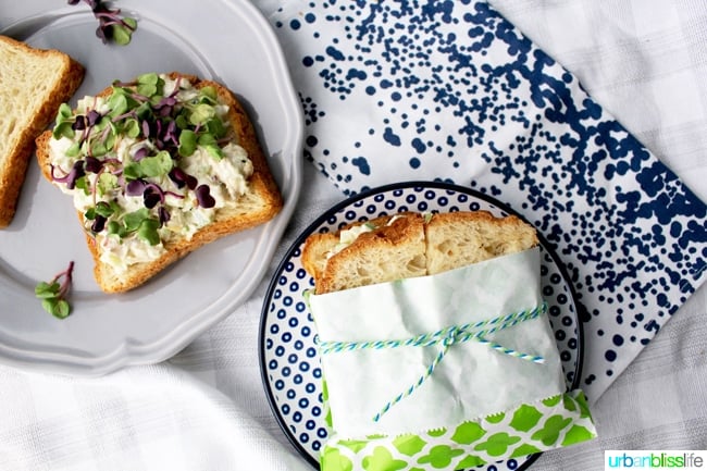 Classic Chicken Salad Sandwiches, perfect for picnics, brunch, and afternoon tea sandwiches. Recipe on UrbanBlissLife.com.