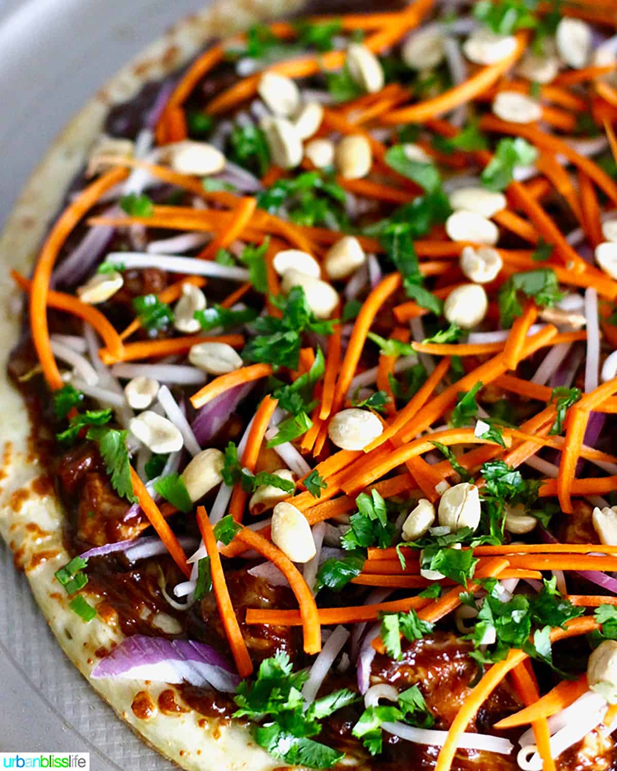 thai chicken pizza