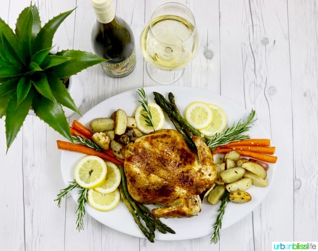 Easy Lemon Herb Roasted Chicken