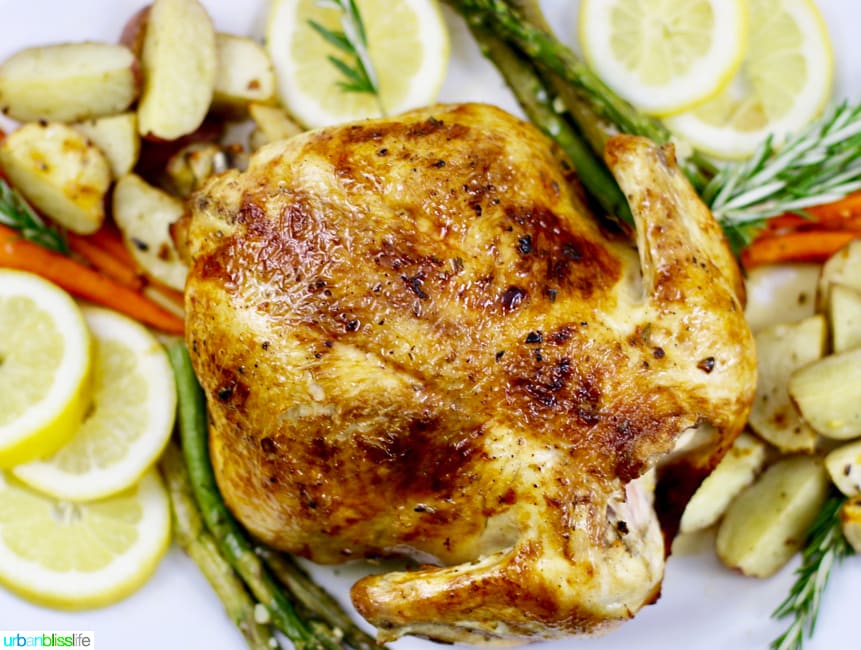 Easy Lemon Herb Roasted Chicken