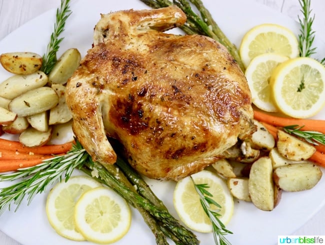 Easy Lemon Herb Roasted Chicken