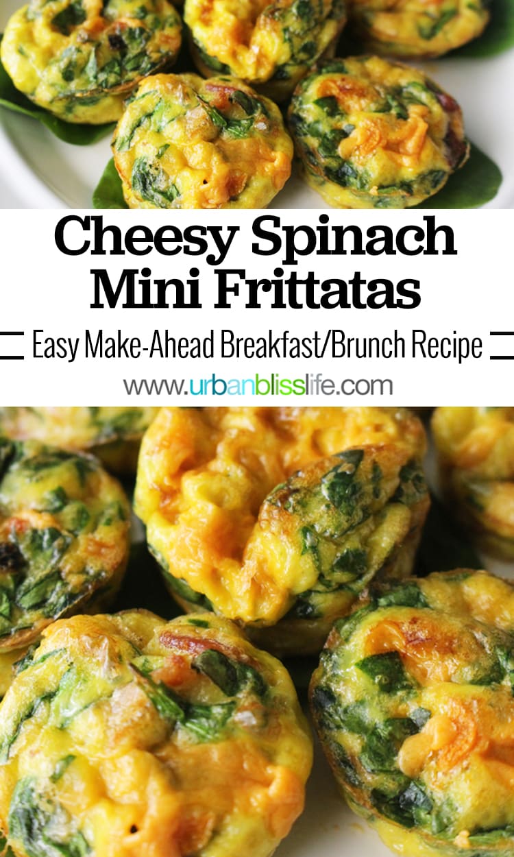 Cheesy Spinach Mini Frittatas Make-Ahead Brunch Recipe