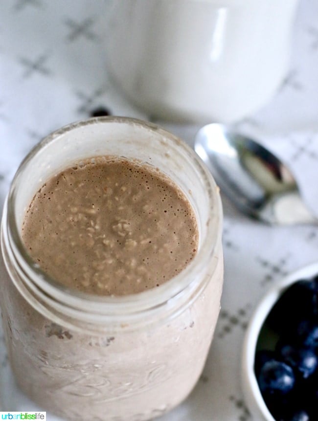 Chocolate Peanut Butter Overnight Oats