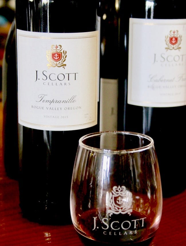 J Scott tempranillo red wine
