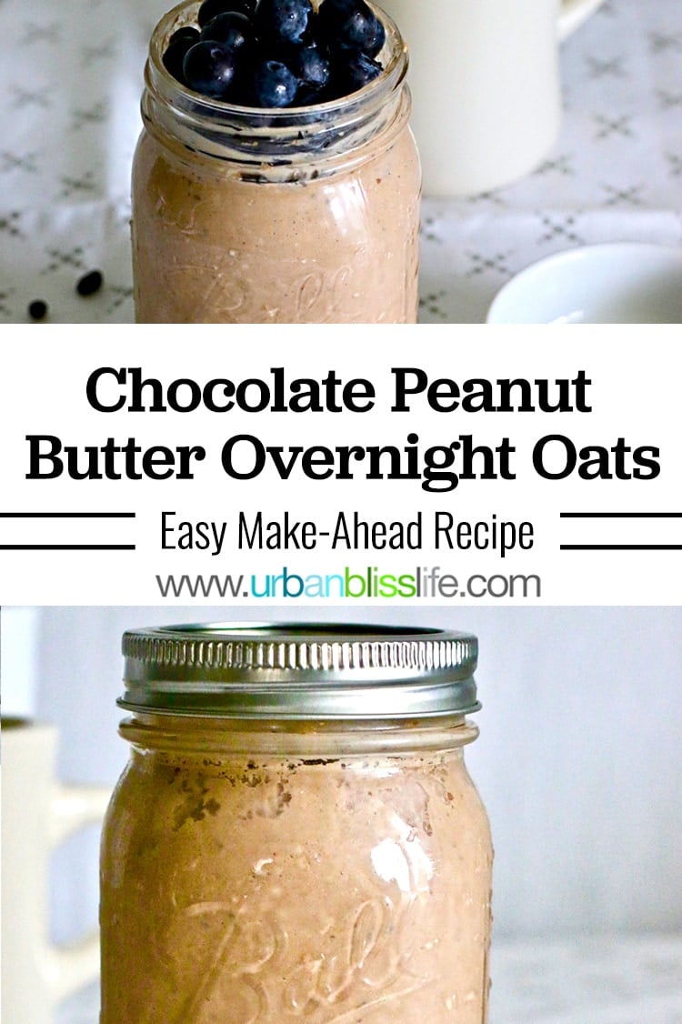 Chocolate Peanut Butter Overnight Oats