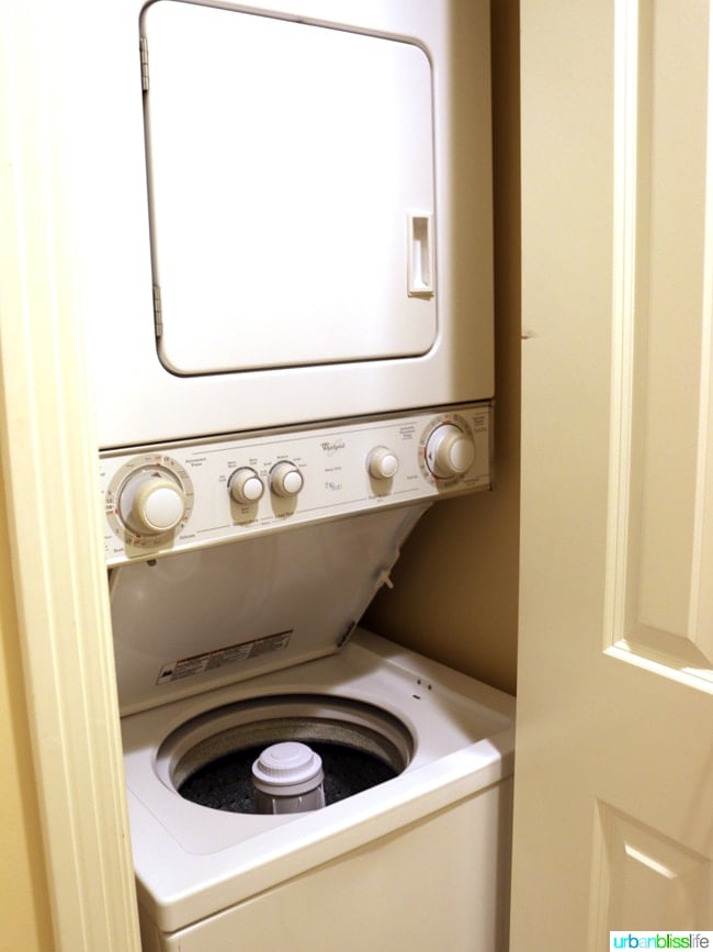 In-room laundry at Kauai Westin Princeville Ocean Resort Villas