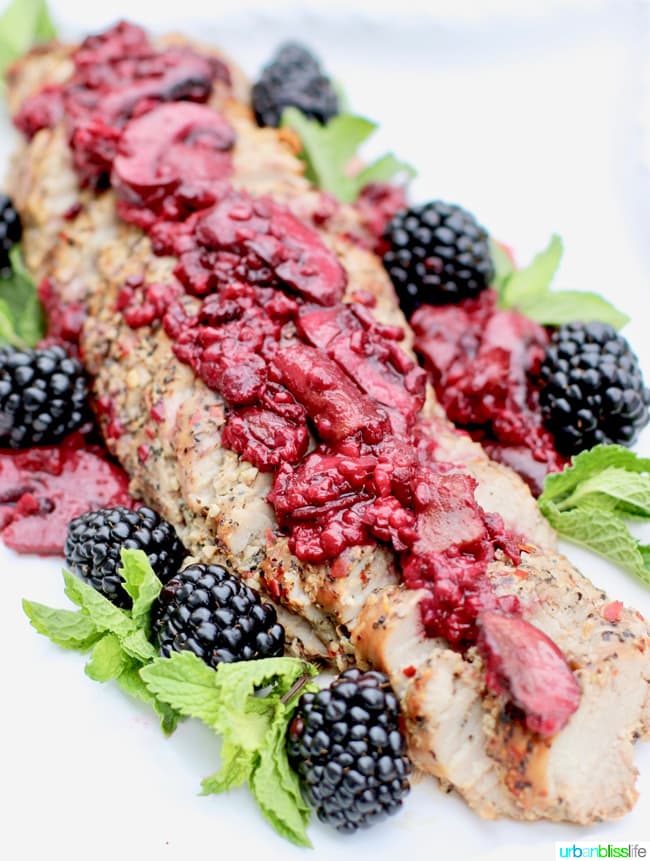 Pork Tenderloin with Blackberry sauce