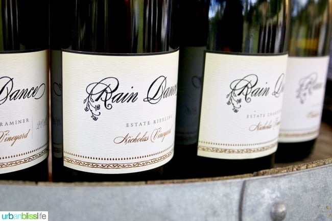 Rain Dance Vineyards wine