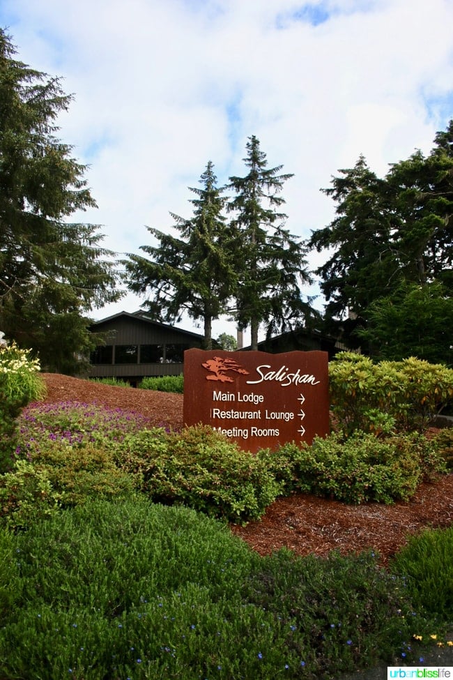 Salishan Spa and Golf Resort sign