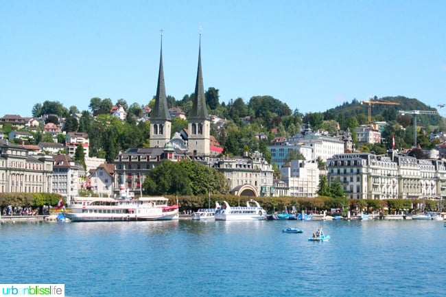 things to do in Lucerne: riverfront in lucerne, switzerland