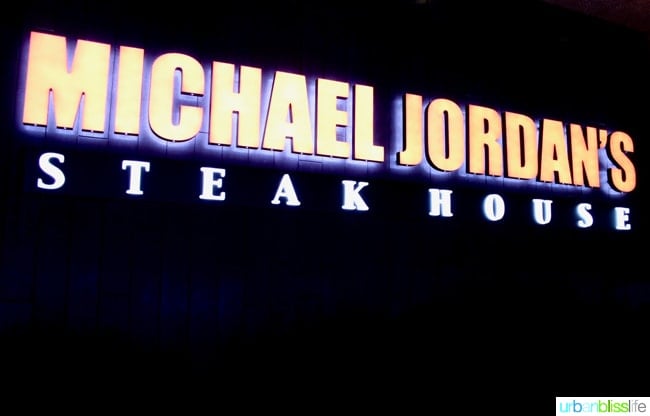 Michael Jordan's Steak House restaurant review on UrbanBlissLife.com
